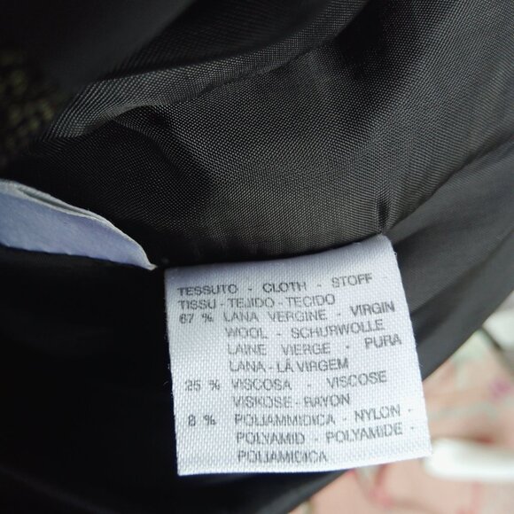 MaxMara Single Breasted Virgin Wool Blend Blazer Jacket Women Size 8 - Picture 8 of 10